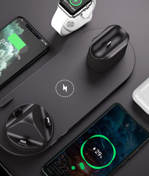 Wireless Charging Stand with USB Interface and Lithium Battery Fast 5V 2000mA Power - Tech Mart