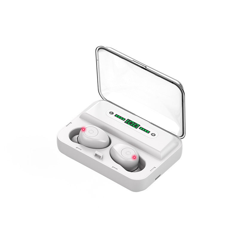Multifunction Bluetooth Headset with Built-In Power Bank – Stereo Binaural Wireless Earbuds with Charging Case for Music, Calls & Phone Support - Tech Mart
