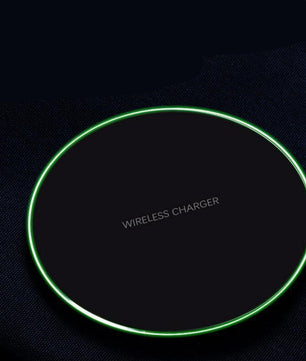 Fast Wireless Charger Pad for iPhone & Samsung – Slim Qi Charging Base with Copper Coil & USB Cable - Tech Mart