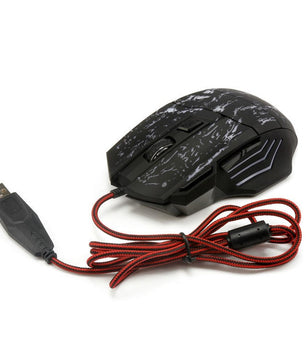Wired Computer Gaming Mouse – Ultra-Thin Transparent RGB Design with 1200 DPI Precision for Office and Gaming - Tech Mart
