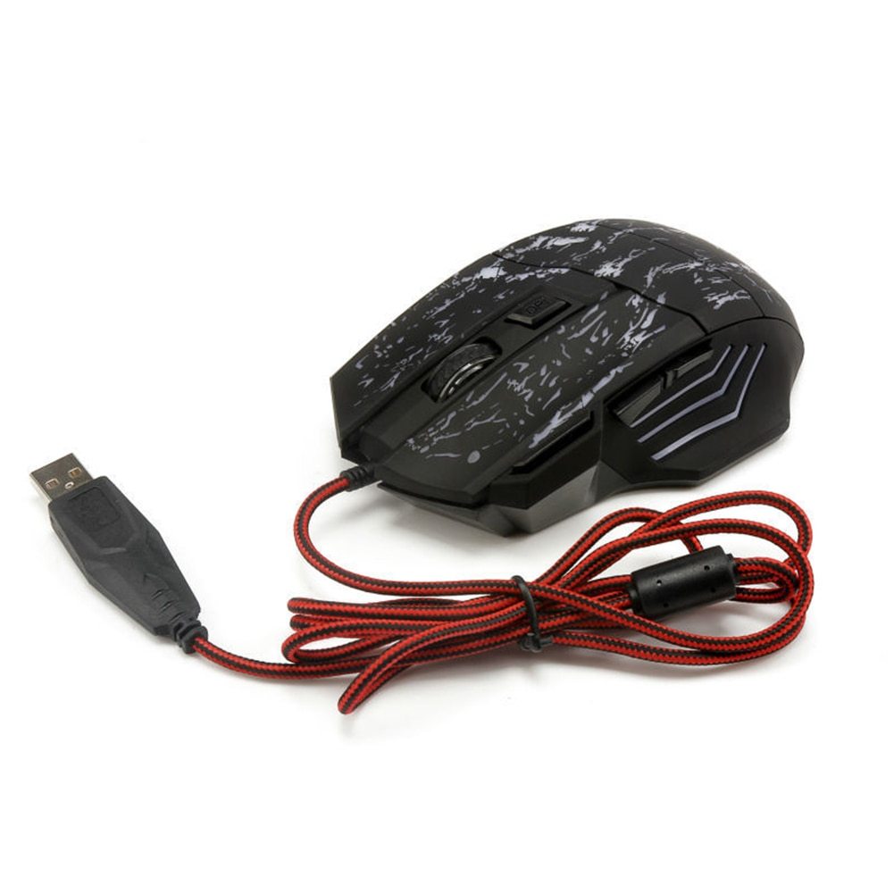 Wired Computer Gaming Mouse – Ultra-Thin Transparent RGB Design with 1200 DPI Precision for Office and Gaming - Tech Mart