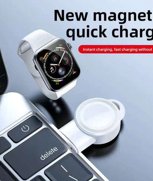 USB Wireless Charger Portable Watch Fast Charging Pad – Compact, Travel-Friendly Charging Solution for Smartwatches - Tech Mart