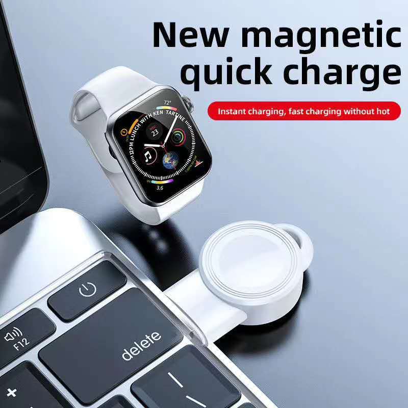 USB Wireless Charger Portable Watch Fast Charging Pad – Compact, Travel-Friendly Charging Solution for Smartwatches - Tech Mart