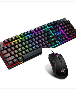 Gaming USB Luminous Wired Keyboard with Floating Key Design – RGB Backlit Mechanical Feel Keyboard for PC & Laptop - Tech Mart