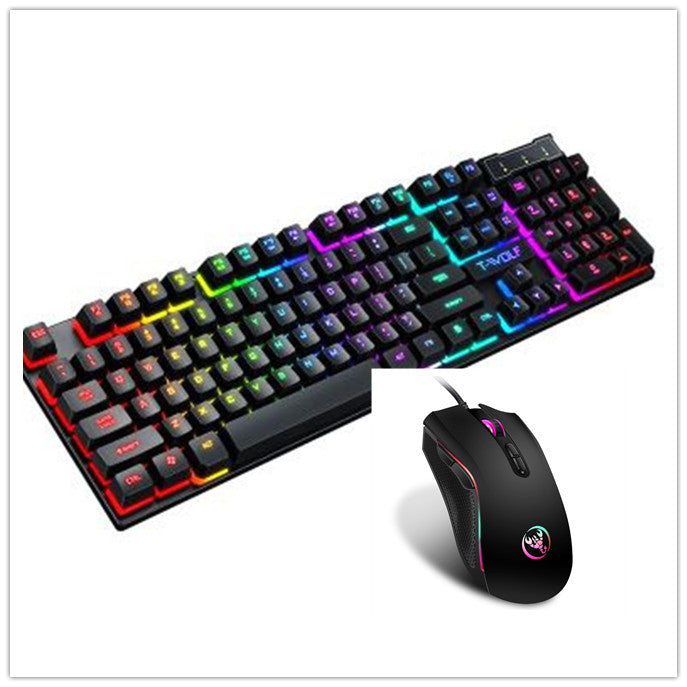 Gaming USB Luminous Wired Keyboard with Floating Key Design – RGB Backlit Mechanical Feel Keyboard for PC & Laptop - Tech Mart