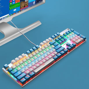 Luminous Punk Keyboard USB Wired Computer Gaming Keyboard - Tech Mart