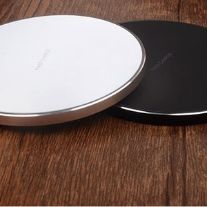 Fast Wireless Charger Pad for iPhone & Samsung – Slim Qi Charging Base with Copper Coil & USB Cable - Tech Mart