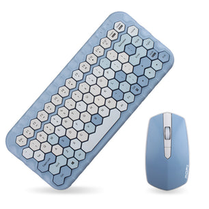 Girl Heart Wireless Keyboard And Mouse Set Mini Keyboard - Tech Mart