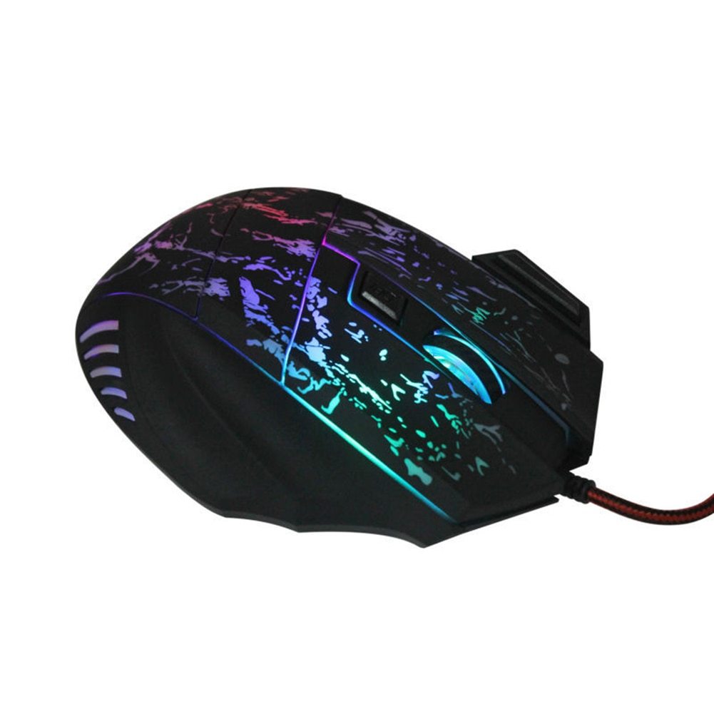 Wired Computer Gaming Mouse – Ultra-Thin Transparent RGB Design with 1200 DPI Precision for Office and Gaming - Tech Mart
