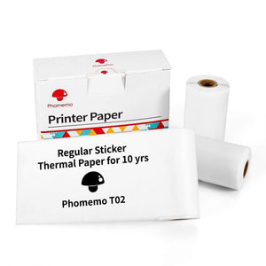Phomemo T02 Series Mini Pocket Thermal Printer – Bluetooth Inkless Portable Sticker Label Printer for Notes, Study, Journaling & Crafts – Compatible with iOS & Android - Tech Mart