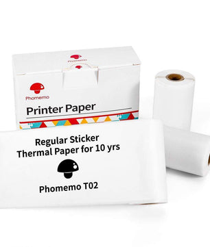 Phomemo T02 Series Mini Pocket Thermal Printer – Bluetooth Inkless Portable Sticker Label Printer for Notes, Study, Journaling & Crafts – Compatible with iOS & Android - Tech Mart