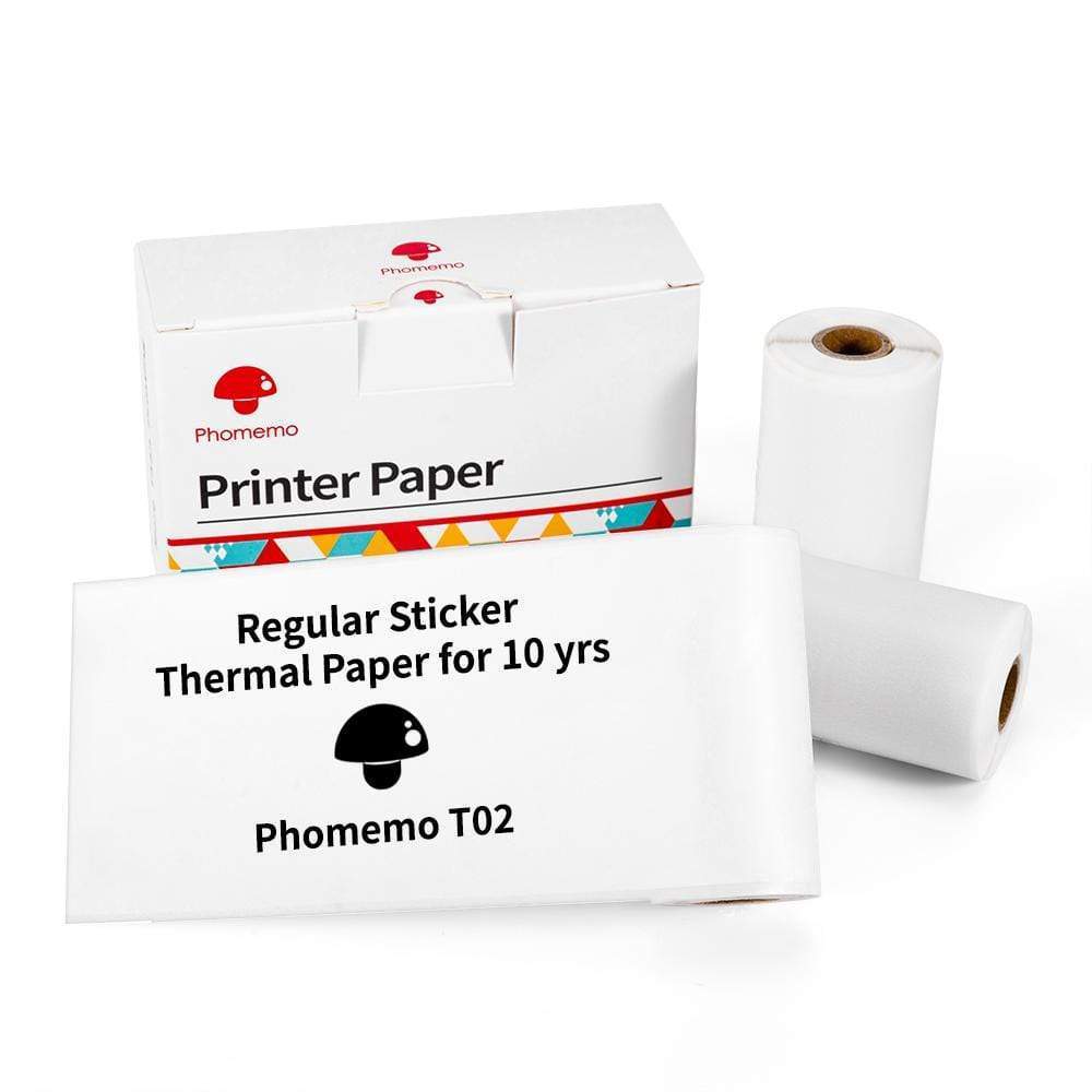 Phomemo T02 Series Mini Pocket Thermal Printer – Bluetooth Inkless Portable Sticker Label Printer for Notes, Study, Journaling & Crafts – Compatible with iOS & Android - Tech Mart