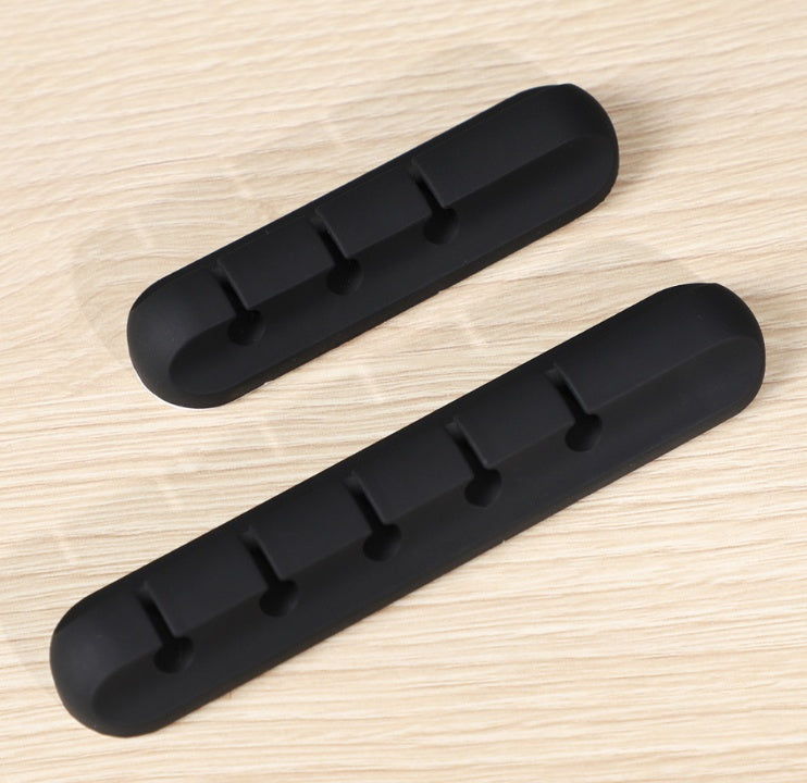Silicone USB Cable Winder – Desktop Cable Organizer & Management Clips for Headphones, Chargers, and Office Wires - Tech Mart