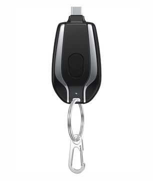 1500mAh Mini Power Emergency Pod Keychain Charger With Type-C – Ultra-Compact Fast Charging Backup Battery Pack for Phones & Bluetooth Devices - Tech Mart