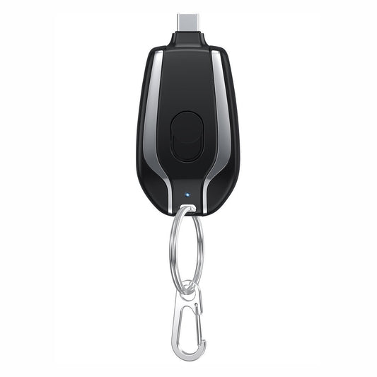 1500mAh Mini Power Emergency Pod Keychain Charger With Type-C – Ultra-Compact Fast Charging Backup Battery Pack for Phones & Bluetooth Devices - Tech Mart
