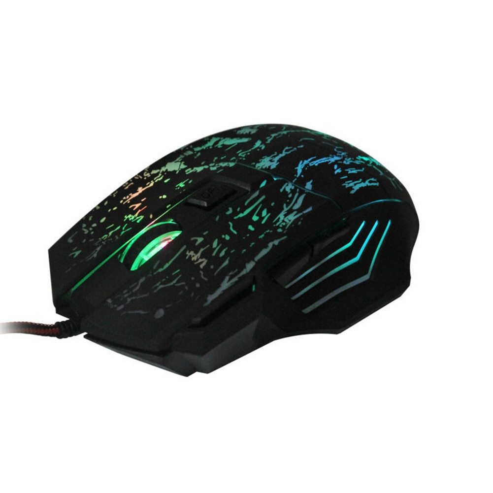 Wired Computer Gaming Mouse – Ultra-Thin Transparent RGB Design with 1200 DPI Precision for Office and Gaming - Tech Mart