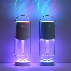 Magic Shadow USB Air Humidifier with Projection Night Light – Ultrasonic Mist Maker & Mini Air Purifier for Home, Office, Car & Bedroom - Tech Mart