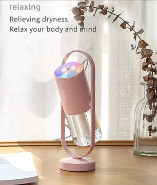 Magic Shadow USB Air Humidifier with Projection Night Light – Ultrasonic Mist Maker & Mini Air Purifier for Home, Office, Car & Bedroom - Tech Mart