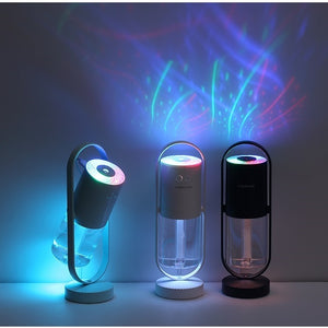 Magic Shadow USB Air Humidifier with Projection Night Light – Ultrasonic Mist Maker & Mini Air Purifier for Home, Office, Car & Bedroom - Tech Mart