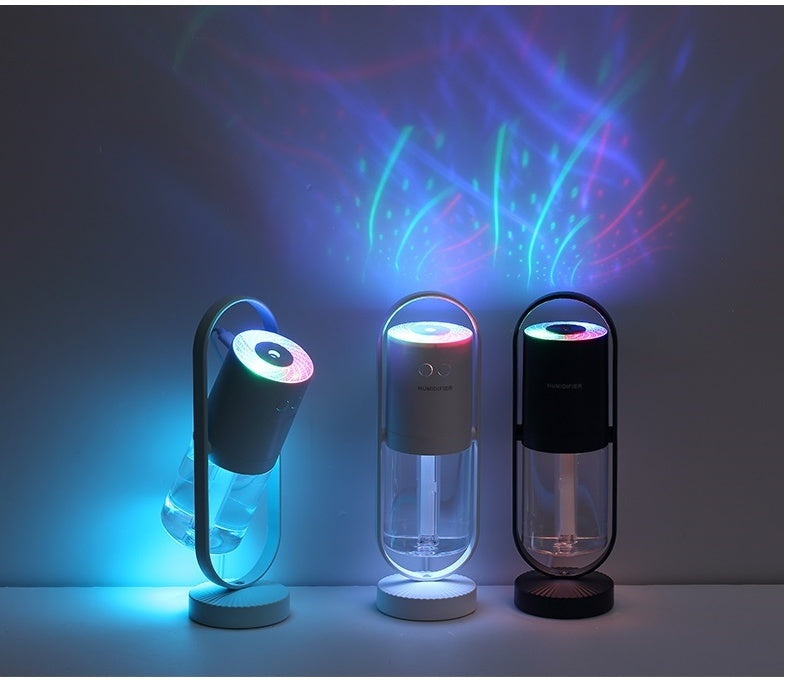 Magic Shadow USB Air Humidifier with Projection Night Light – Ultrasonic Mist Maker & Mini Air Purifier for Home, Office, Car & Bedroom - Tech Mart