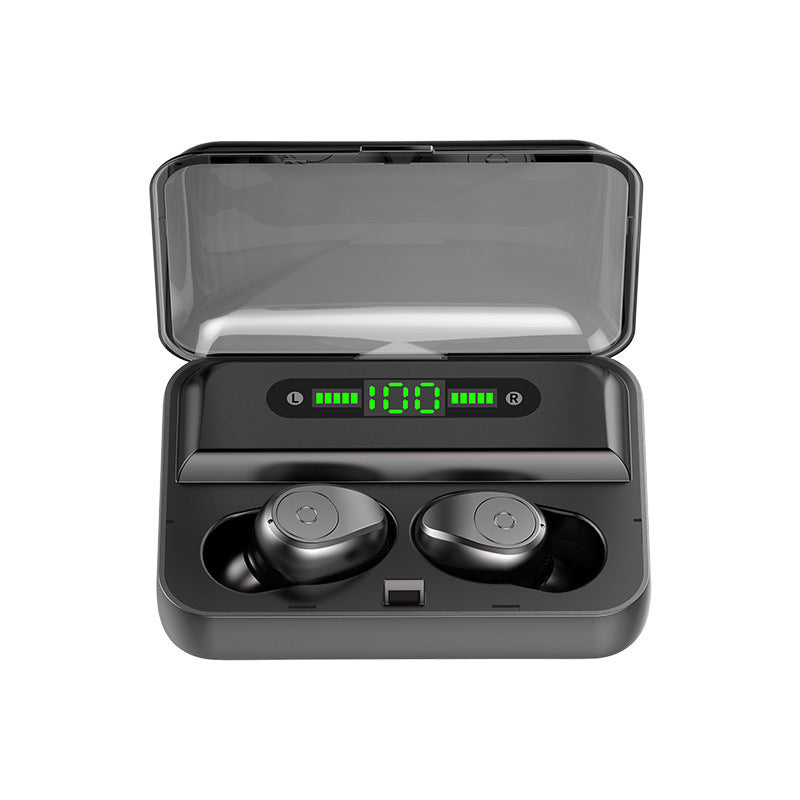 Multifunction Bluetooth Headset with Built-In Power Bank – Stereo Binaural Wireless Earbuds with Charging Case for Music, Calls & Phone Support - Tech Mart