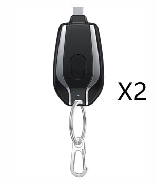 1500mAh Mini Power Emergency Pod Keychain Charger With Type-C – Ultra-Compact Fast Charging Backup Battery Pack for Phones & Bluetooth Devices - Tech Mart
