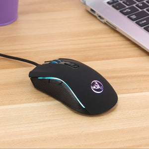 Gaming USB Luminous Wired Keyboard with Floating Key Design – RGB Backlit Mechanical Feel Keyboard for PC & Laptop - Tech Mart