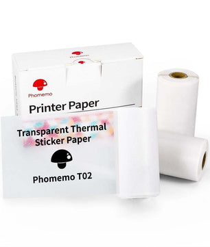 Phomemo T02 Series Mini Pocket Thermal Printer – Bluetooth Inkless Portable Sticker Label Printer for Notes, Study, Journaling & Crafts – Compatible with iOS & Android - Tech Mart