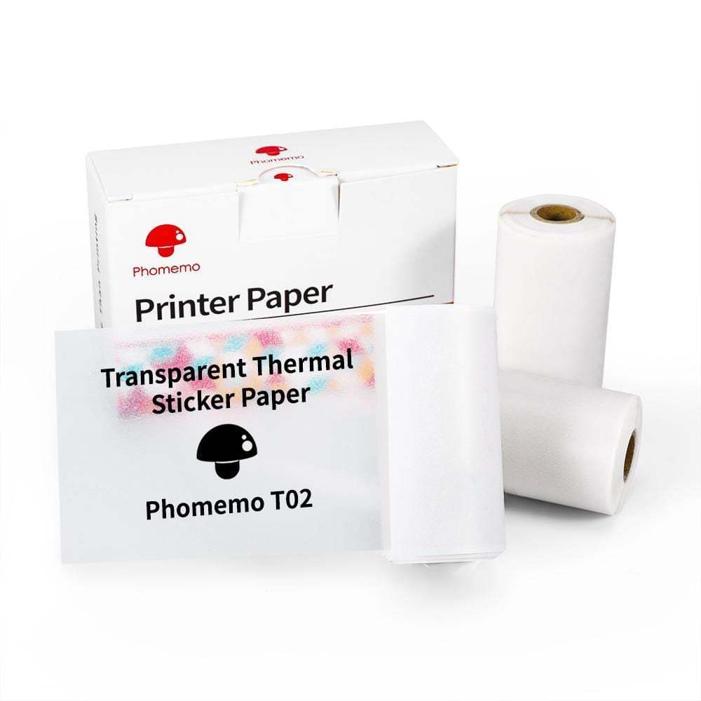 Phomemo T02 Series Mini Pocket Thermal Printer – Bluetooth Inkless Portable Sticker Label Printer for Notes, Study, Journaling & Crafts – Compatible with iOS & Android - Tech Mart