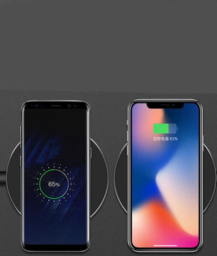 Fast Wireless Charger Pad for iPhone & Samsung – Slim Qi Charging Base with Copper Coil & USB Cable - Tech Mart
