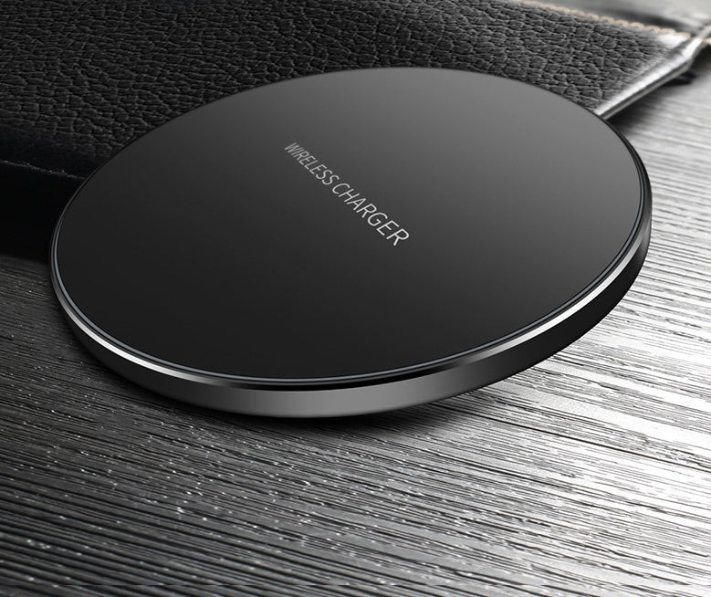 Fast Wireless Charger Pad for iPhone & Samsung – Slim Qi Charging Base with Copper Coil & USB Cable - Tech Mart