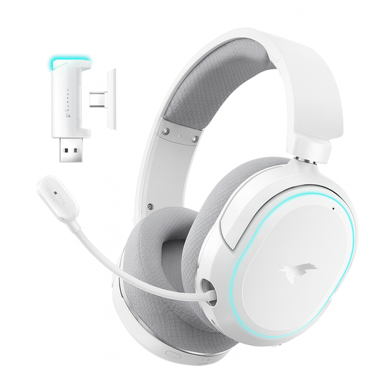 Picun G2 Wireless Gaming Headset – 2.4GHz RF + Bluetooth 5.3, Ultra Low Latency, 7.1 Surround, 100H Battery, Retractable ENC Mic – For PC, PS5, PS4, Switch, Mobile - Tech Mart