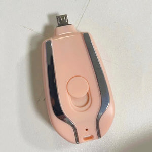 1500mAh Mini Power Emergency Pod Keychain Charger With Type-C – Ultra-Compact Fast Charging Backup Battery Pack for Phones & Bluetooth Devices - Tech Mart