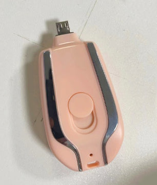 1500mAh Mini Power Emergency Pod Keychain Charger With Type-C – Ultra-Compact Fast Charging Backup Battery Pack for Phones & Bluetooth Devices - Tech Mart