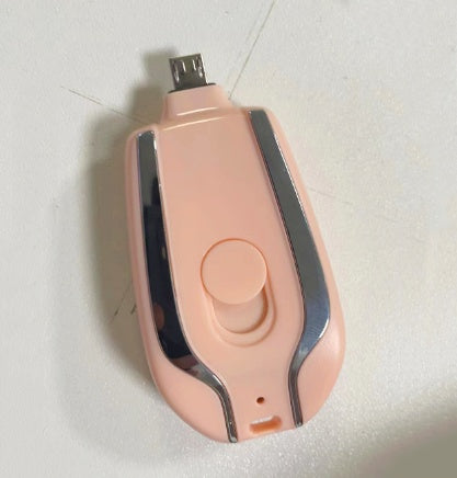 1500mAh Mini Power Emergency Pod Keychain Charger With Type-C – Ultra-Compact Fast Charging Backup Battery Pack for Phones & Bluetooth Devices - Tech Mart