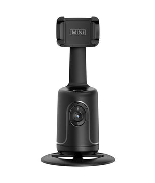 AI-Powered 360° Auto Face Tracking Phone Holder – Gesture Control, Tripod-Compatible, No App Needed, Smart Stabilizer for TikTok, Vlogs, and Live Streaming - Tech Mart