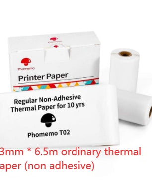 Phomemo T02 Series Mini Pocket Thermal Printer – Bluetooth Inkless Portable Sticker Label Printer for Notes, Study, Journaling & Crafts – Compatible with iOS & Android - Tech Mart