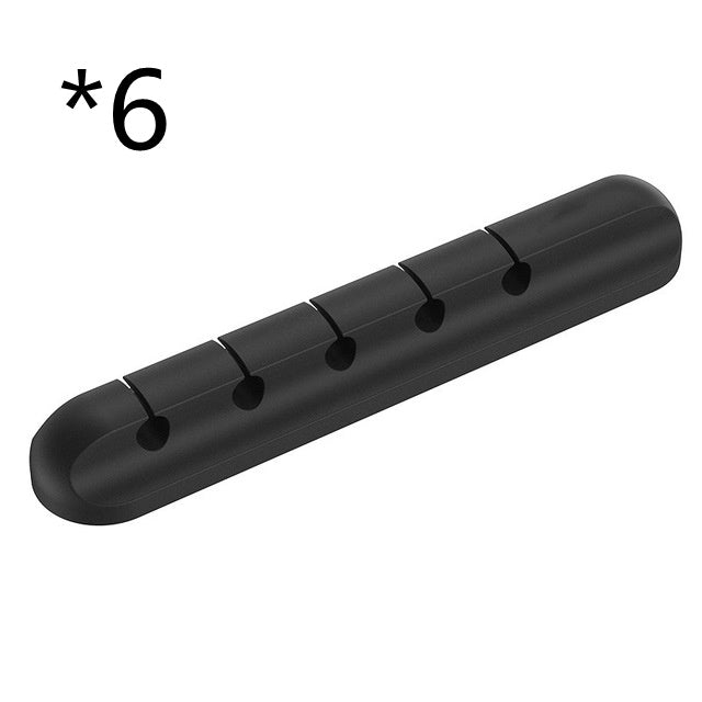 Silicone USB Cable Winder – Desktop Cable Organizer & Management Clips for Headphones, Chargers, and Office Wires - Tech Mart