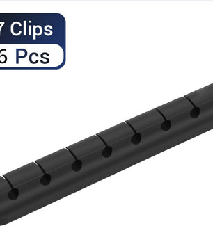 Silicone USB Cable Winder – Desktop Cable Organizer & Management Clips for Headphones, Chargers, and Office Wires - Tech Mart