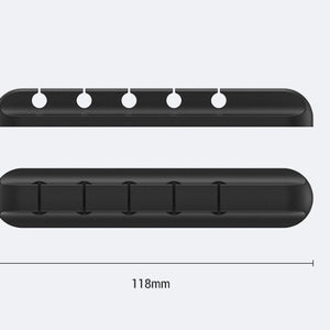 Silicone USB Cable Winder – Desktop Cable Organizer & Management Clips for Headphones, Chargers, and Office Wires - Tech Mart