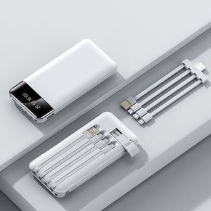 Mini Large Capacity 20000mAh Power Bank – Ultra Slim Portable USB Charger with Mirror Finish for Smartphones & Tablets - Tech Mart