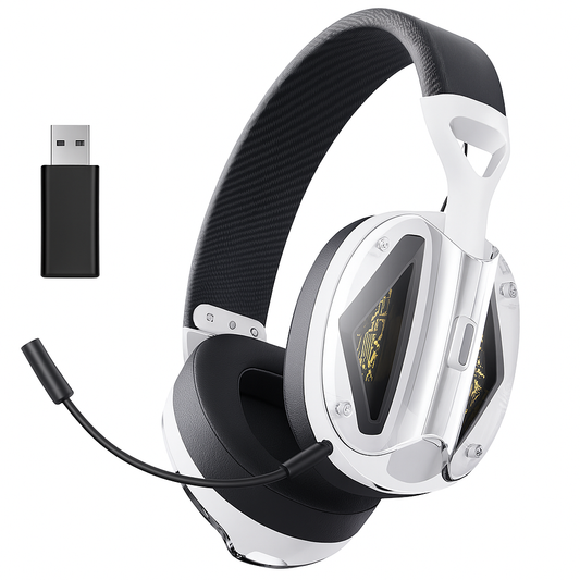 Picun G1 2.4GHz Gaming Wireless Headset – 3D Surround Sound Spatial Audio with ENC HD Mic for PS5, PC, Mobile & More - Tech Mart