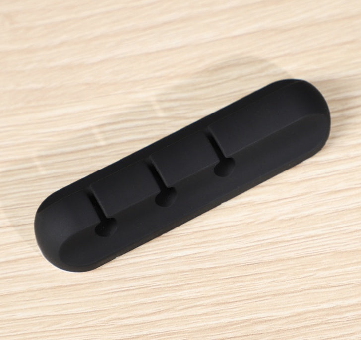 Silicone USB Cable Winder – Desktop Cable Organizer & Management Clips for Headphones, Chargers, and Office Wires - Tech Mart