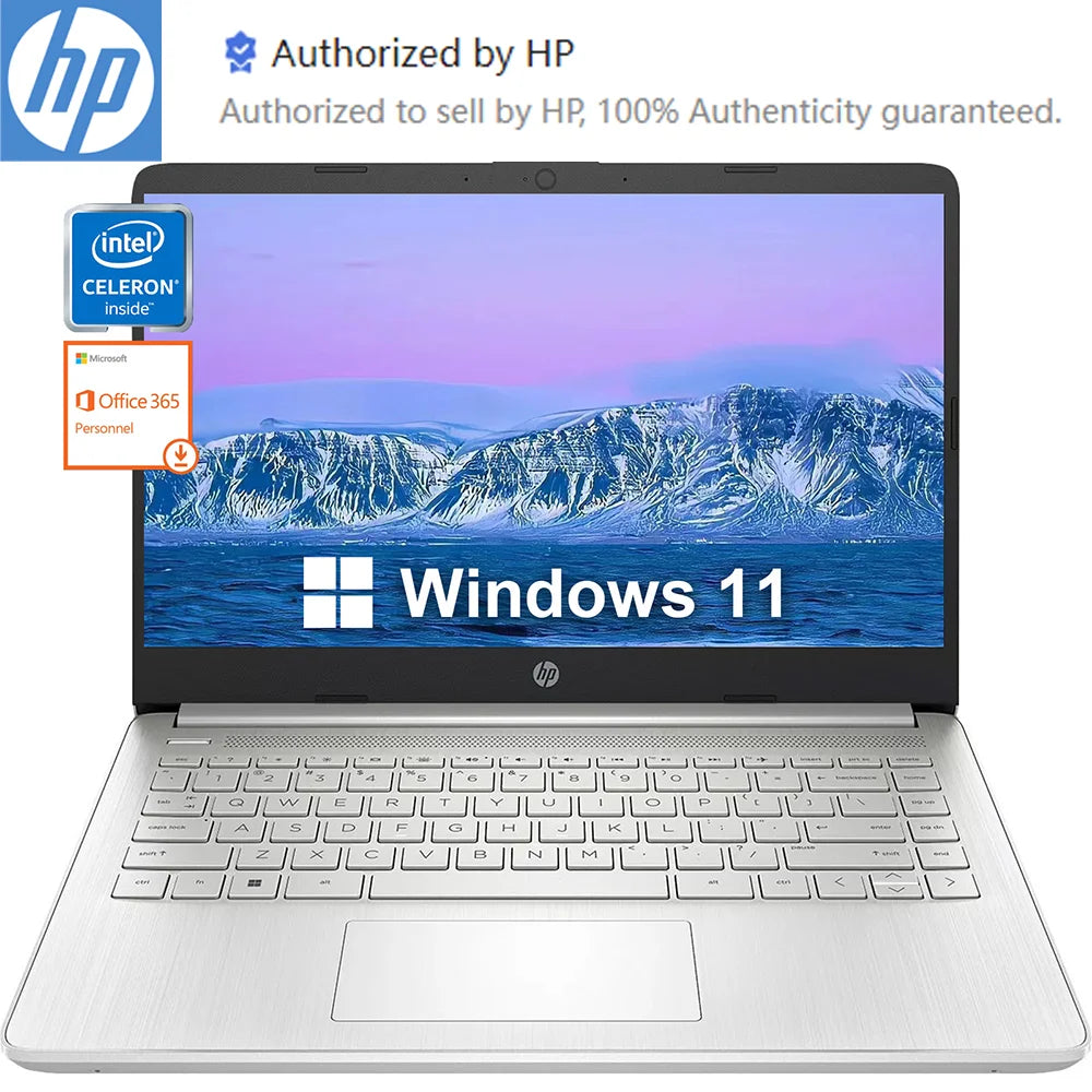 HP Newest 14" Business Laptop With Intel Celeron Processor And Silver Color Built With Powerful Components - Tech Mart