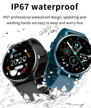 LIGE 2025 Ladies Full Touch Screen Smart Watch – Waterproof Fitness Tracker with Heart Rate, Sports Modes & Bluetooth for Android and iOS - Tech Mart