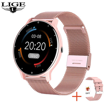 Mesh belt pink