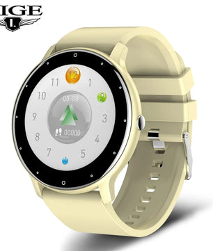 LIGE 2025 Ladies Full Touch Screen Smart Watch – Waterproof Fitness Tracker with Heart Rate, Sports Modes & Bluetooth for Android and iOS - Tech Mart