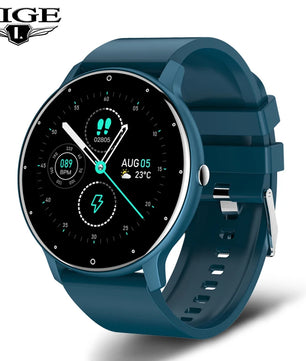 LIGE 2025 Ladies Full Touch Screen Smart Watch – Waterproof Fitness Tracker with Heart Rate, Sports Modes & Bluetooth for Android and iOS - Tech Mart