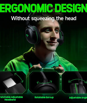 Kofire XG-ONE Wireless Gaming Headset with 53mm Driver, ENC Mic, 3D Surround Sound, Multi-Platform Support, 50-Hour Battery – Compatible with Xbox, PC, PS5, PS4, Switch - Tech Mart