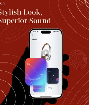 Picun R2 Wireless Bluetooth Headphones with Spatial Audio, 100H Battery, Foldable Design, Low Latency & App Control - Tech Mart